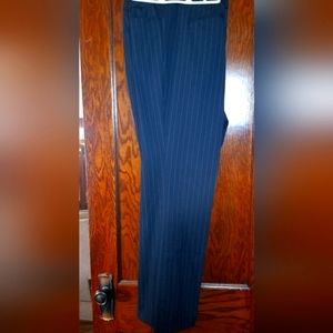 Lane Bryant navy pinstripe suit pants